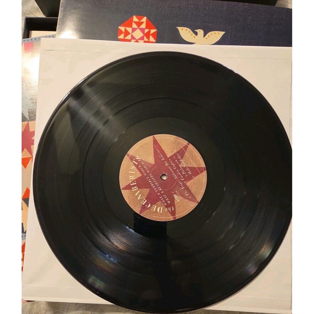 Box Set The Decemberists What A Terrible World 2 LPS Patch Autographed Vinyl - Picture 6 of 12